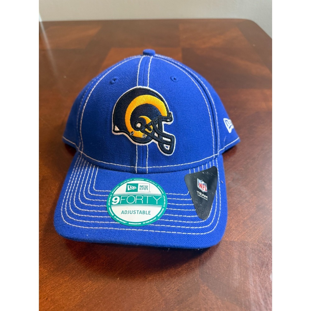 New Era 9FORTY NFL Los Angeles Rams Adjustable Hat Blue Cap Team Licensed